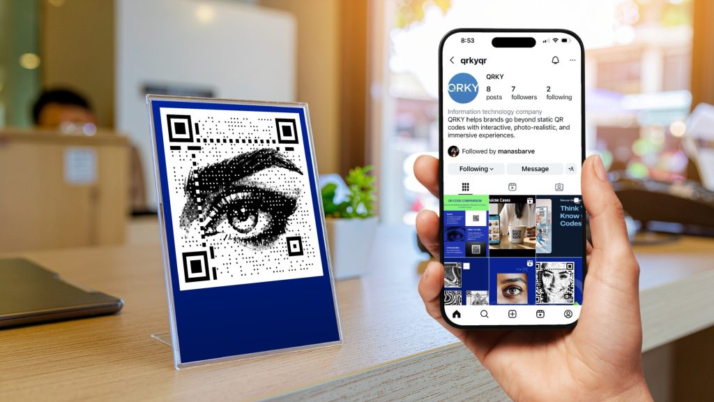 Embedded interactive QR code