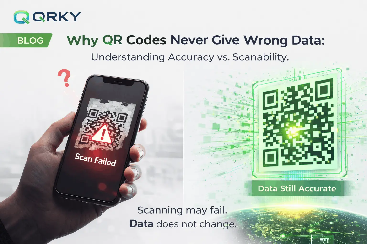 Why QR Codes Never Give Wrong Data: Understanding Accuracy vs. Scanability