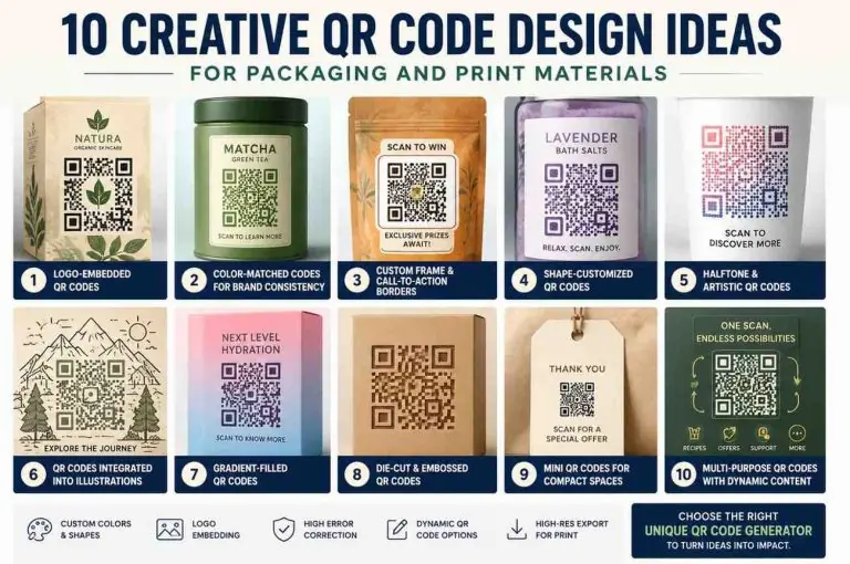 Select 10 Creative QR Code Design Ideas for Packaging and Print Materials 10 Creative QR Code Design Ideas for Packaging and Print Materials