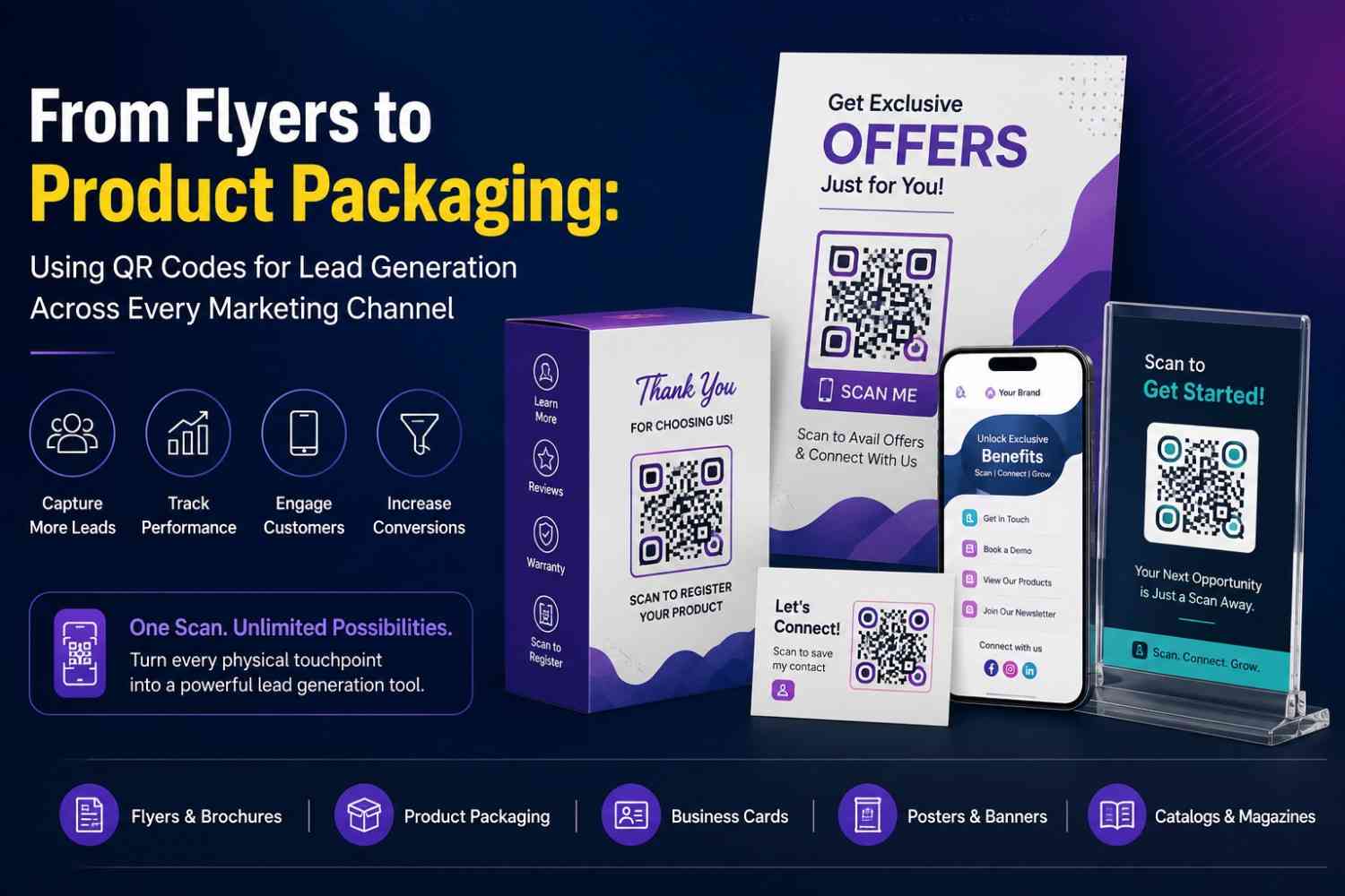 From Flyers to Product Packaging: Using QR Codes for Lead Generation Across Every Marketing Channel