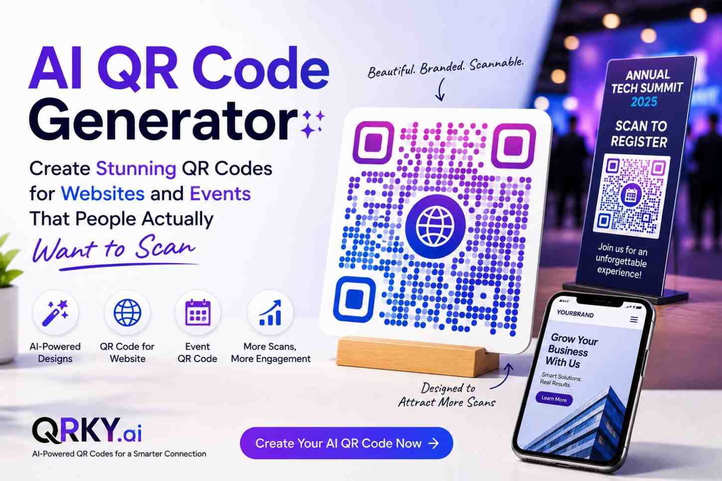 AI QR Code Generator: Create Stunning QR Codes for Websites and Events That People Actually Want to Scan